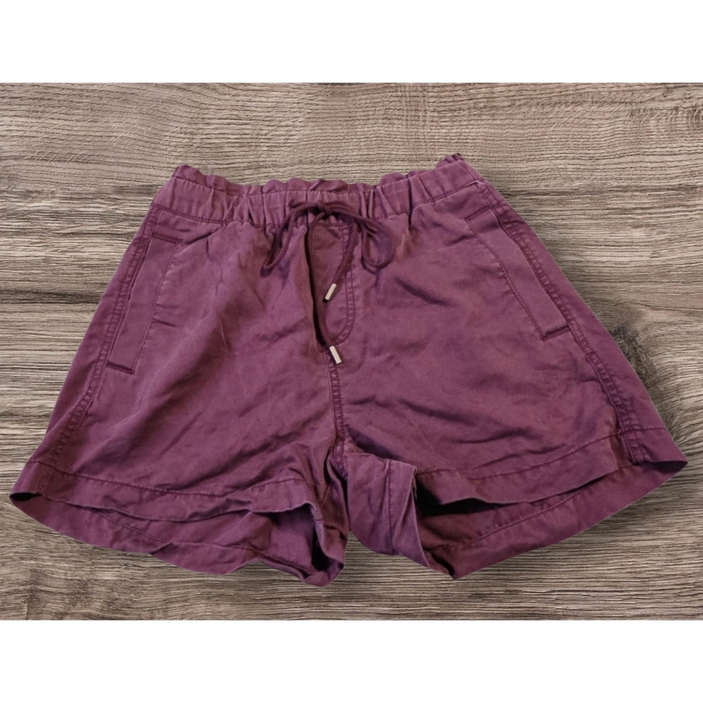 Loft Paperbag Waist Lyocell Shorts Purple Size XS